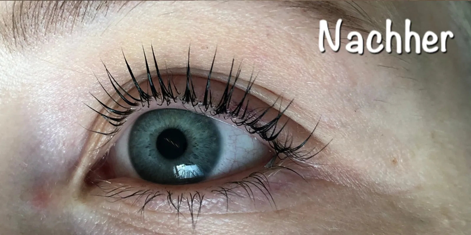 Wimpernlifting nachher
